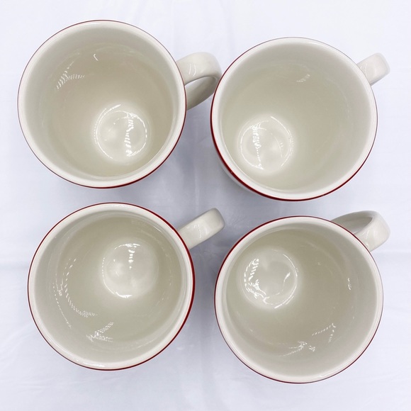 Williams Sonoma Nordic Elf Christmas Mugs Holiday Snowman Set of 4 - Picture 10 of 10